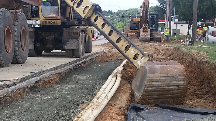 Holabird Ave duct bank relocation